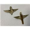 Image 2 : UK PAIR OF WWII PARACHUTE REGIMENT BERET CAP BADGES