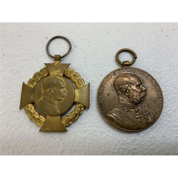 AUSTRIA HUNGARY EMPIRE LOT OF 2 MEDALS