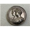 Image 1 : AUSTRIAN EMPIRE MARRIAGE OF ARCHDUKE FRANZ SALVATOR AND MARIE VALERIE SILVER MEDAL