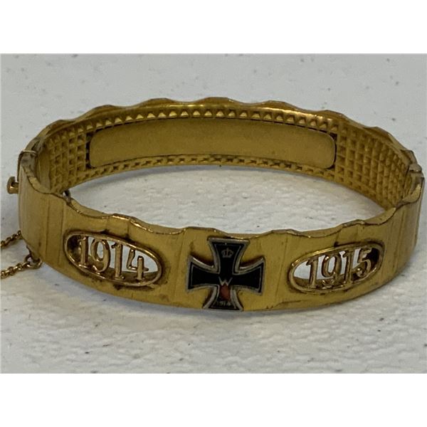 WWI IMPERIAL GERMANY 1914-15 GERMAN PATRIOTIC BRACELET