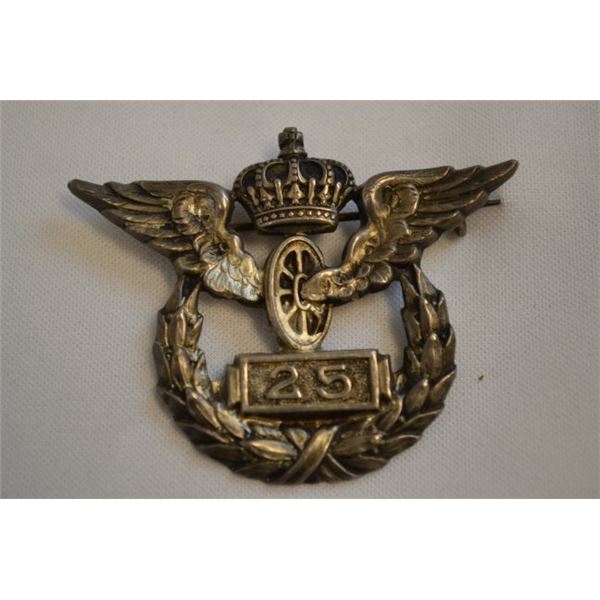 IMPERIAL GERMANY PRUSSIA 25 YEARS RAILWAY SERVICE BADGE
