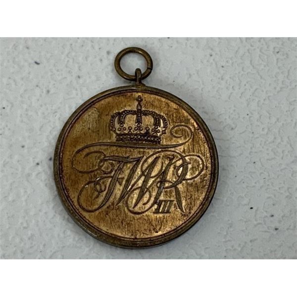 IMPERIAL GERMANY PRUSSIAN MILITARY HONOR MEDAL 1814