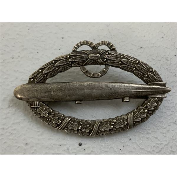 IMPERIAL GERMAN NAVAL AIRSHIP BADGE C.E.JUNCKER BERLIN