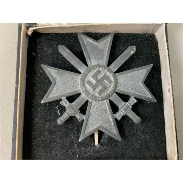 WWII NAZI GERMAN WAR MERIT CROSS 1st CLASS WITH SWORDS WITH BOX