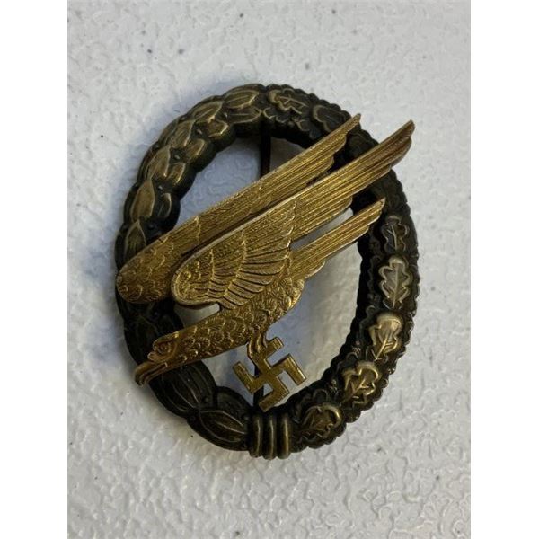 WWII GERMAN LUFTWAFFE PARATROOPER Fallschirmjager BADGE ASSMANN
