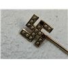 Image 4 : NAZI GOLD SWASTIKA STICKPIN WITH PEARLS - 10K GOLD