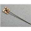 Image 5 : NAZI GOLD SWASTIKA STICKPIN WITH PEARLS - 10K GOLD