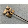 Image 6 : NAZI GOLD SWASTIKA STICKPIN WITH PEARLS - 10K GOLD