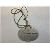 Image 4 : WWII GERMAN ARMY SOLDIER'S ALUMINUM DOG TAG WITH NECK STRAP
