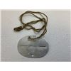 Image 3 : WWII GERMAN ARMY SOLDIER'S ALUMINUM DOG TAG WITH STRAP