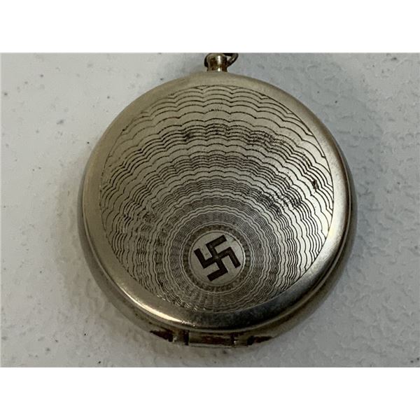 WWII GERMAN SS SILVER PLATED WATCH CASE