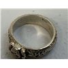 Image 8 : WWII GERMAN SILVER SS SCULL RING DEAT'S HEAD SS
