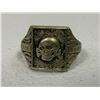 Image 1 : WWII GERMAN SS SCULL DEAT'S HEAD SILVER RING WITH SS MOTTO