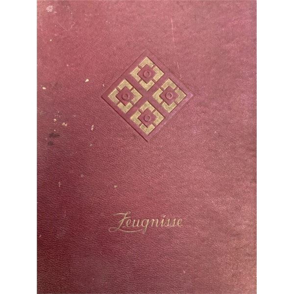 NAZI GERMANY PRIVATE SCHOOL GRUNEWALD REPORT BOOK 1930'S