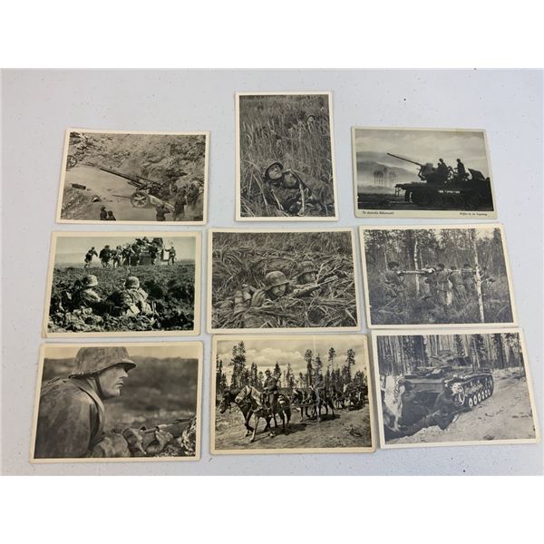 GERMANY THIRD REICH WAFFEN SS  POST CARD LOT OF 9