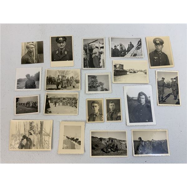 GERMANY THIRD REICH WARTIME MILITARY PHOTOGRAPHS  LOT OF 19