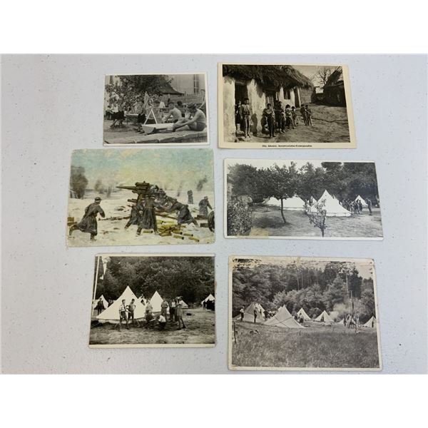 GERMANY THIRD REICH LOT OF 6 MILITARY PHOTO POSTCARDS