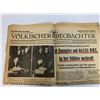 Image 2 : GERMANY THIRD REICH WWII GERMAN NEWSPAPER "Volkisher Beobachter" JANUARY 2 , 1941