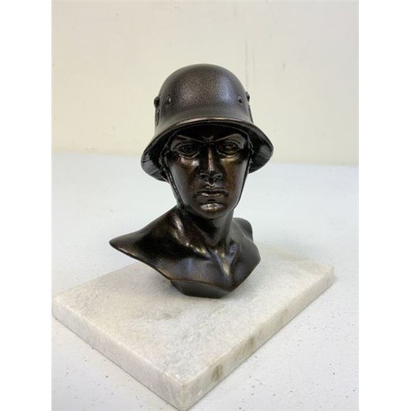 WWII GERMAN SOLDIER TABLE BUST DECORATIONS