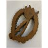 Image 3 : WWII GERMANY SOLDIERS TRENCH ART WOODEN GENERAL ASSAULT BADGE