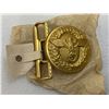 Image 1 : NAZI GERMANY NSDAP PARTY LEADER BELT BUCKLE MINT CONDITION WITH PAPER TAG AND WRAP