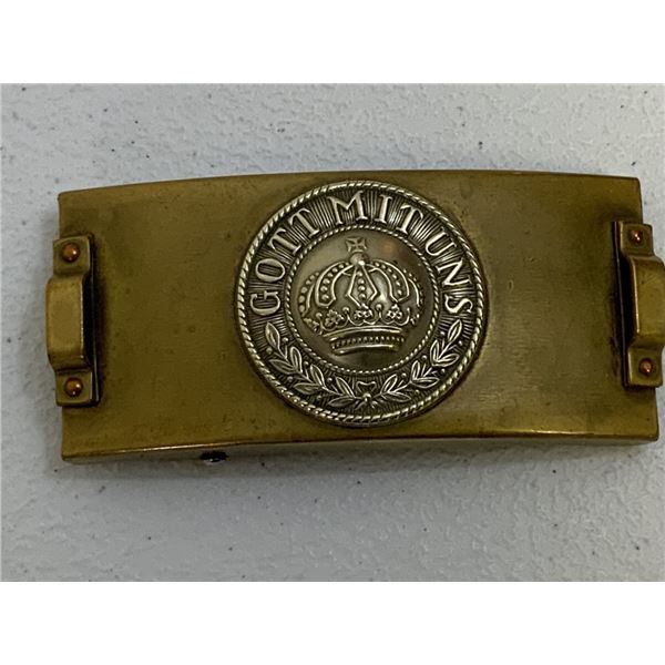 IMPERIAL GERMANY PRUSSIA TELEGRAPH UNIT BRASS BELT BUCKLE