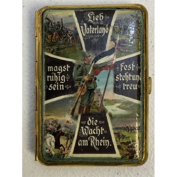 IMPERIAL GERMANY WWI PATRIOTIC CIGARETTE CASE