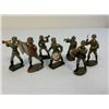 Image 4 : GERMAN NAZI PERIOD LINEOL / ELASTOLIN TOY SOLDIERS ARMY LOT OF 7