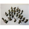 Image 3 : GERMAN NAZI PERIOD LINEOL / ELASTOLIN TOY SOLDIERS ARMY MARCHING BAND LOT OF 20