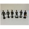 Image 1 : GERMAN NAZI PERIOD LINEOL / ELASTOLIN TOY SOLDIERS LUFTWAFFE LOT OF 5