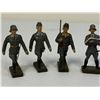 Image 2 : GERMAN NAZI PERIOD LINEOL / ELASTOLIN TOY SOLDIERS LUFTWAFFE LOT OF 5