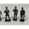 Image 3 : GERMAN NAZI PERIOD LINEOL / ELASTOLIN TOY SOLDIERS LUFTWAFFE LOT OF 5