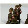 Image 5 : GERMAN NAZI PERIOD LINEOL / ELASTOLIN TOY SOLDIERS RARE RAD MARCHING LOT OF 5
