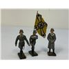 Image 1 : GERMAN NAZI PERIOD LINEOL / ELASTOLIN LUFTWAFFE OFFICERS AND FLAG BEARER LOT OF 3