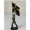 Image 1 : GERMAN NAZI PERIOD LINEOL TOY SOLDIERS ARMY FLAG BEARER