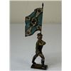 Image 1 : GERMAN NAZI PERIOD LINEOL TOY SOLDIERS NAVY FLAG BEARER