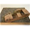 Image 4 : WWII DIORAMA "WAR IS OVER" GERMAN ARMY MOTORCYCLE SIDECAR REMAINS DISPLAY DETAILED
