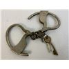 Image 2 : ANTIQUE PAIR OF HANDCUFFS WITH KEYS