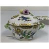 Image 4 : VINTAGE HUNGARIAN HEREND PORCELAIN "BUTTERFLIES" SOUP BOWL AND DISH
