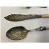 Image 2 : ANTIQUE SILVER ENGRAVED SERVING UTENSILS