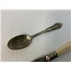 Image 3 : ANTIQUE SILVER ENGRAVED SERVING UTENSILS