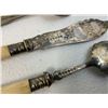 Image 5 : ANTIQUE SILVER ENGRAVED SERVING UTENSILS
