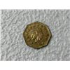 Image 2 : 1852 DATED 1/2 FRACTIONAL GOLD COIN
