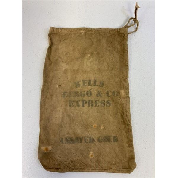 ANTIQUE WELLS FARGO & CO EXPRESS GOLD POUCH BAG