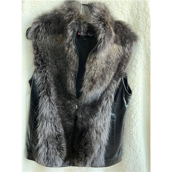 Leather and Fur Vest