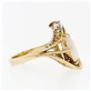 Image 5 : Vintage 14k Gold 2.07 ctw Oval Opal Solitaire & Round Diamond Accent Basket Ring