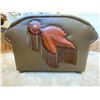 Image 7 : Custom Ernie Apodaca Chair & Ottoman with Custom Leatherwork by Lisa & Loren Skyhorse