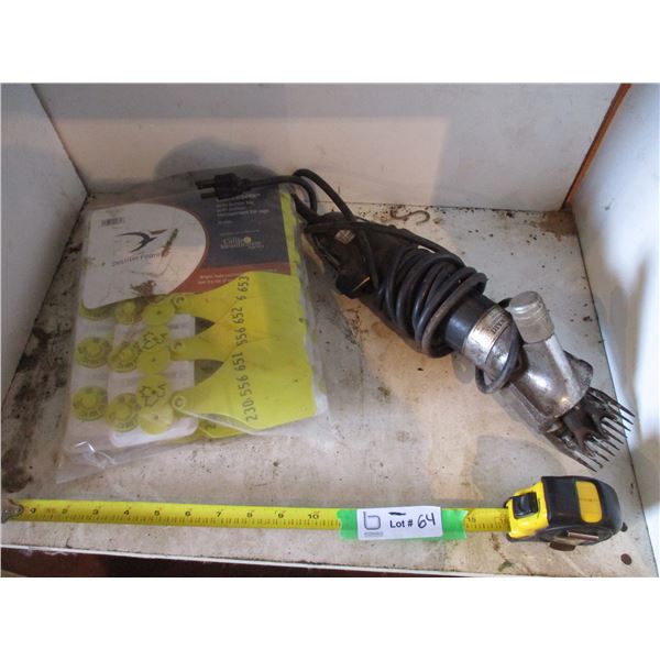 Animal Hair Clipper with Ear Tags