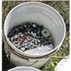 Image 3 : (7) Large Bin Rings, (2) Small Bin Rings - ONLY 1 BUCKET OF BOLTS PER LOT