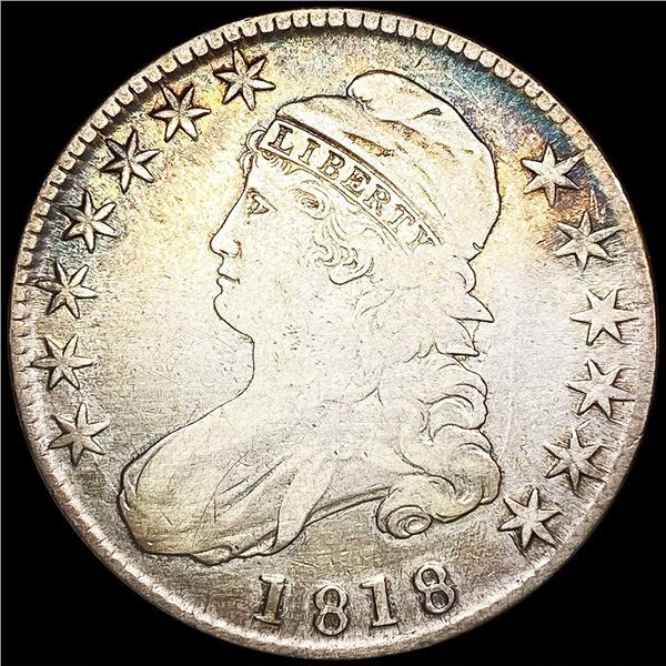 1818 Capped Bust Half Dollar NICELY CIRCULATED